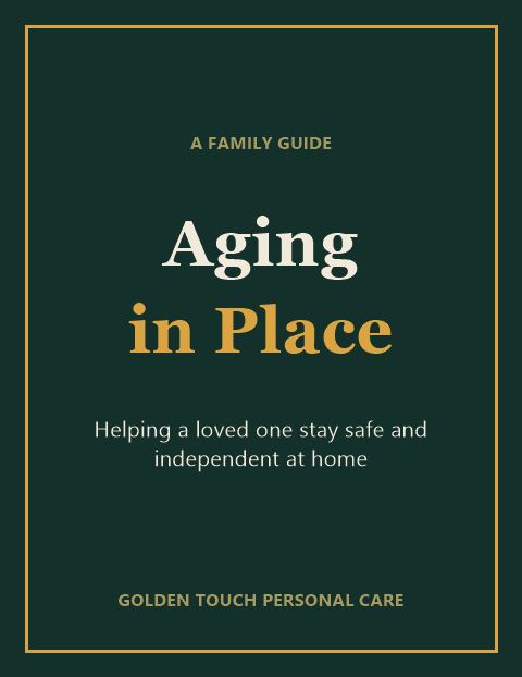 Aging in Place, a family guide, cover